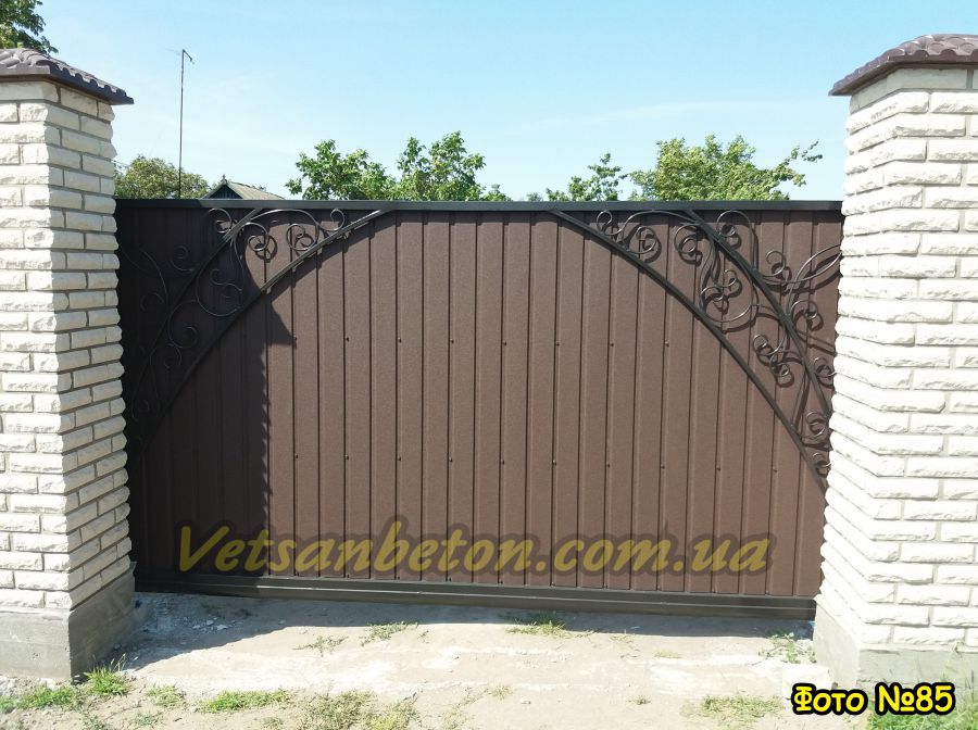 Въездные откатные ворота Въездные откатные ворота